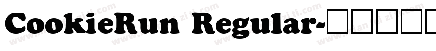 CookieRun Regular字体转换